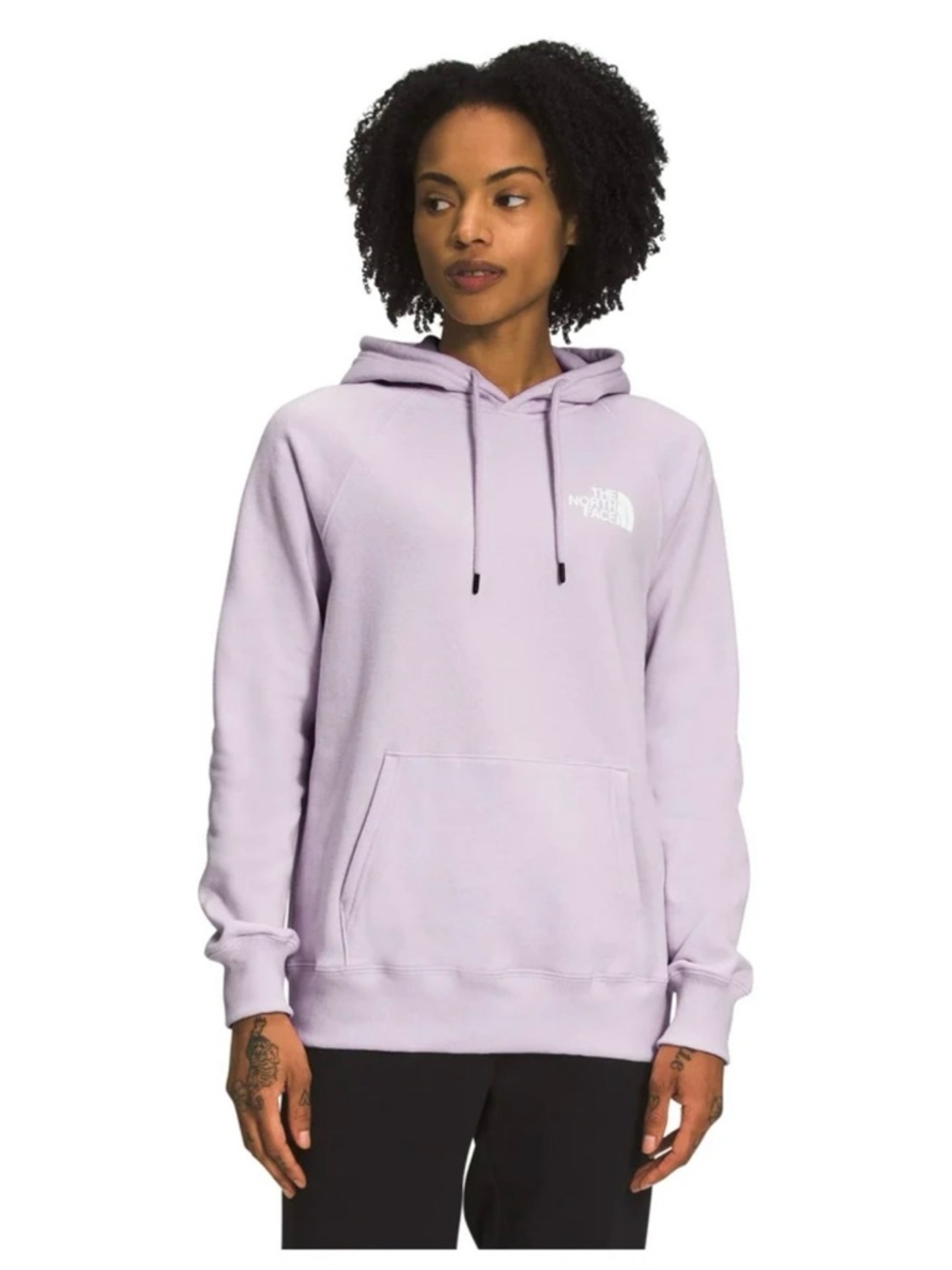 The North Face Purple Hoodie Never Stop Exploring Sweatshirt NSE Womens Medium